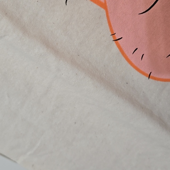 Nickelodeon Patrick Cream Graphic T-Shirt NWT 100% Cotton Size SMALL - Picture 6 of 6